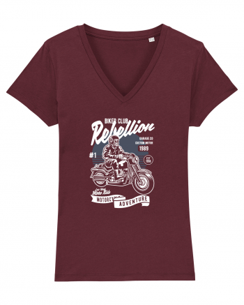 Skull Motorbiker Burgundy