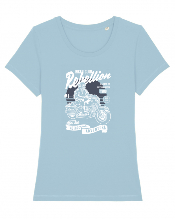 Skull Motorbiker Sky Blue