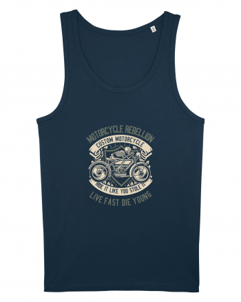 Rebel Skull Rider Navy