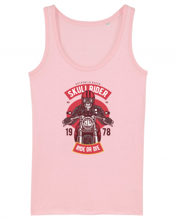 Skull Biker Red Cotton Pink