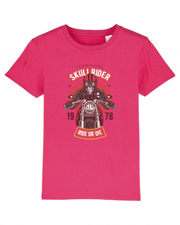 Skull Biker Red Raspberry