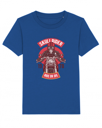 Skull Biker Red Majorelle Blue