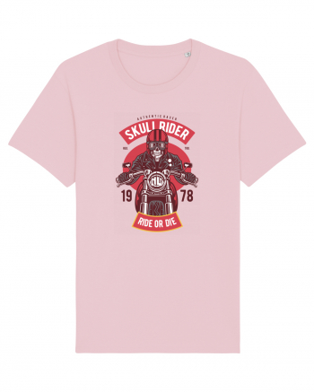 Skull Biker Red Cotton Pink