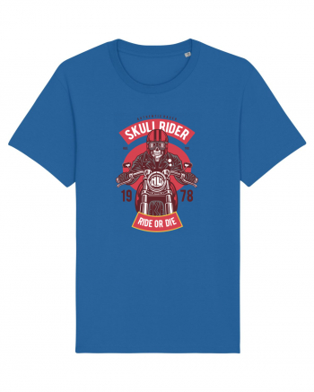 Skull Biker Red Royal Blue