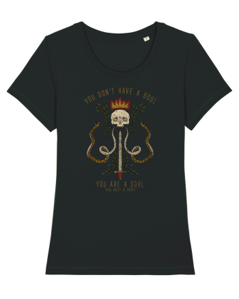 Skull Crown Sword Black
