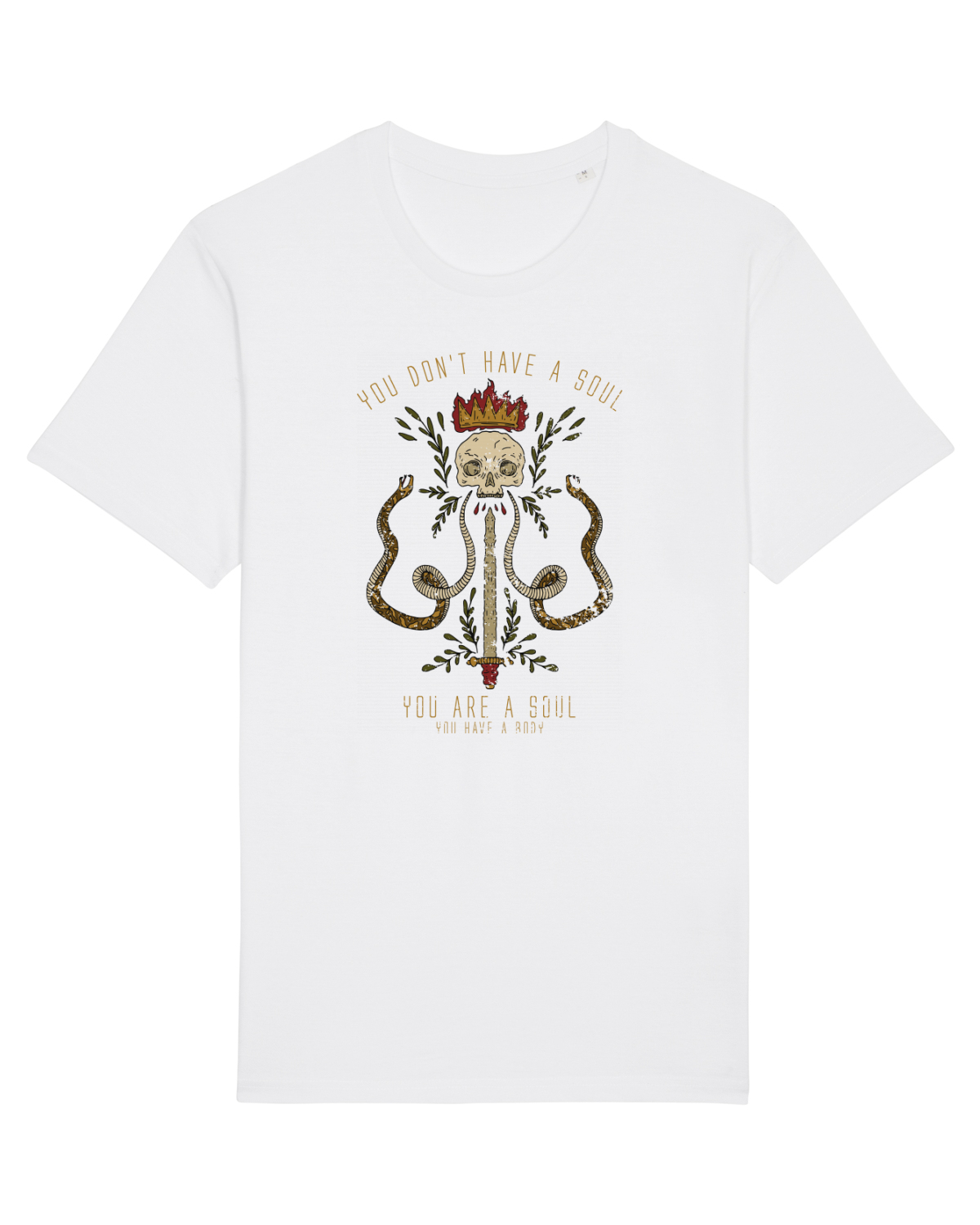 Tricou mânecă scurtă Unisex Rocker White