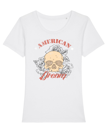 American Dream Skull White