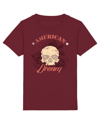 American Dream Skull Burgundy