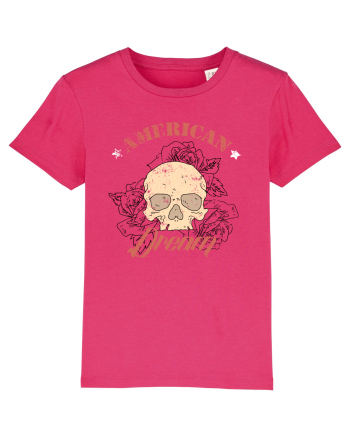 American Dream Skull Raspberry