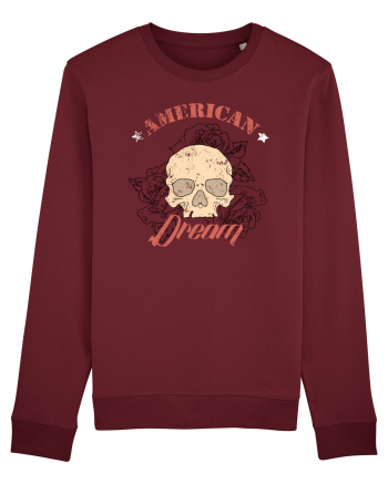 American Dream Skull Burgundy