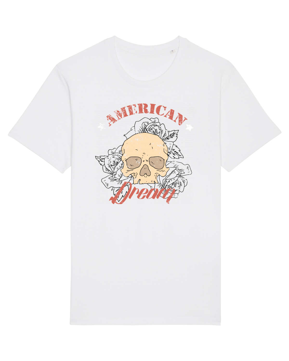 Tricou mânecă scurtă Unisex Rocker White