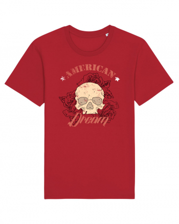 American Dream Skull Red
