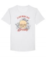 American Dream Skull Tricou mânecă scurtă guler larg Bărbat Skater