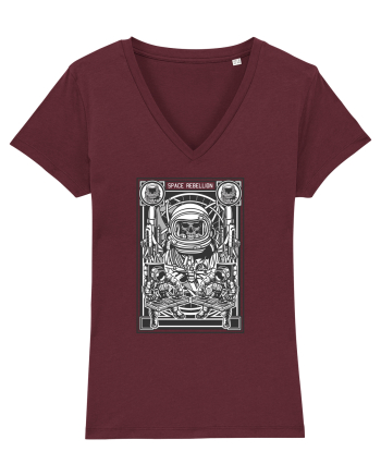 Space Skulls Rebel Burgundy