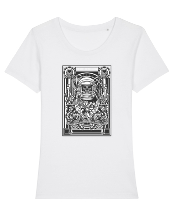 Space Skulls Rebel White