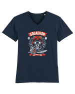 Fly Skeleton Red Tricou mânecă scurtă guler V Bărbat Presenter