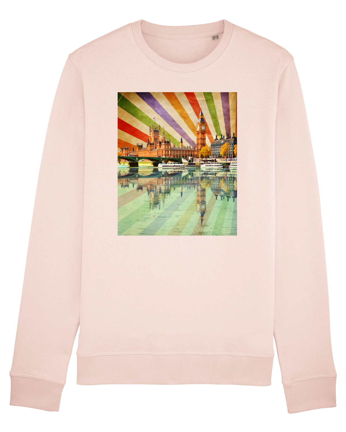 Bluză mânecă lungă Unisex Rise Candy Pink