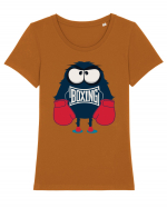 Boxing Monster Tricou mânecă scurtă guler larg fitted Damă Expresser