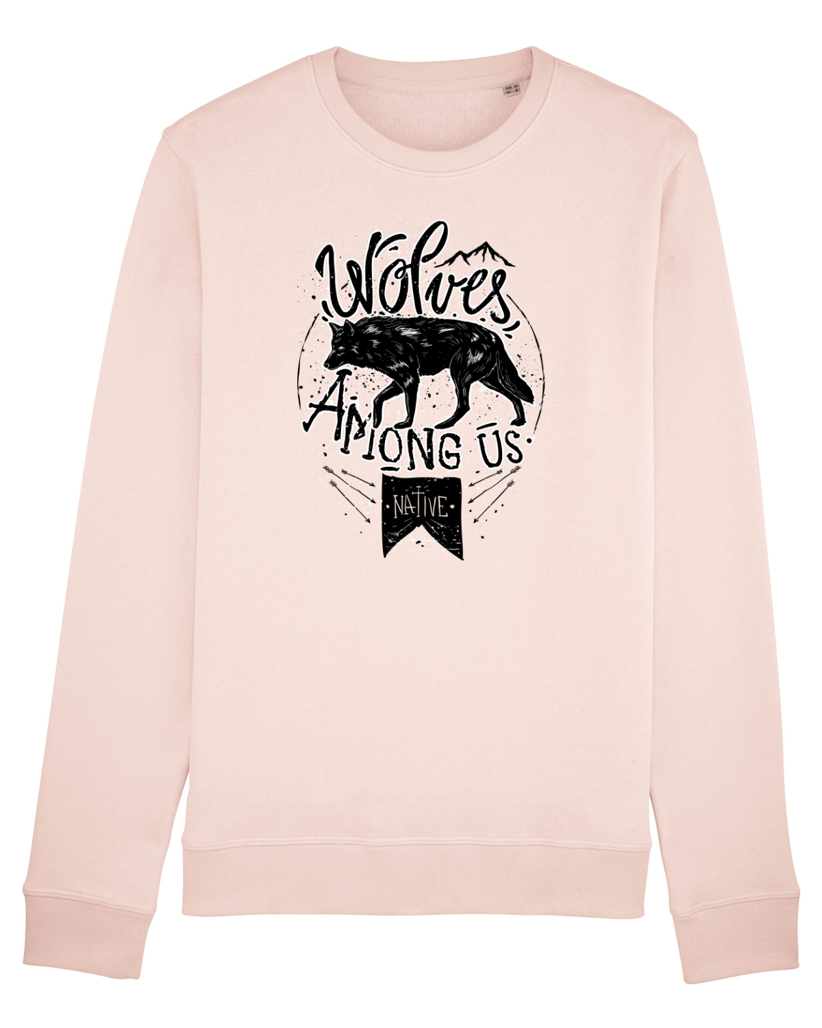 Bluză mânecă lungă Unisex Rise Candy Pink