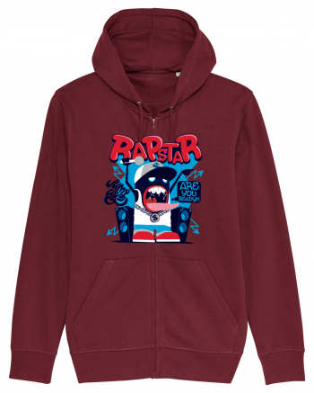 Rapstar Monster Cartoon Burgundy