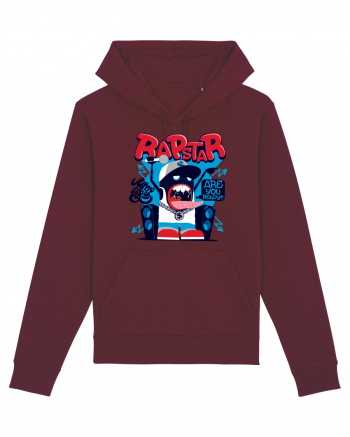 Rapstar Monster Cartoon Burgundy