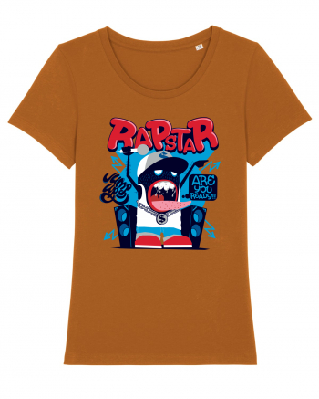 Rapstar Monster Cartoon Roasted Orange