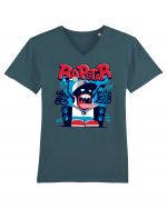 Rapstar Monster Cartoon Tricou mânecă scurtă guler V Bărbat Presenter