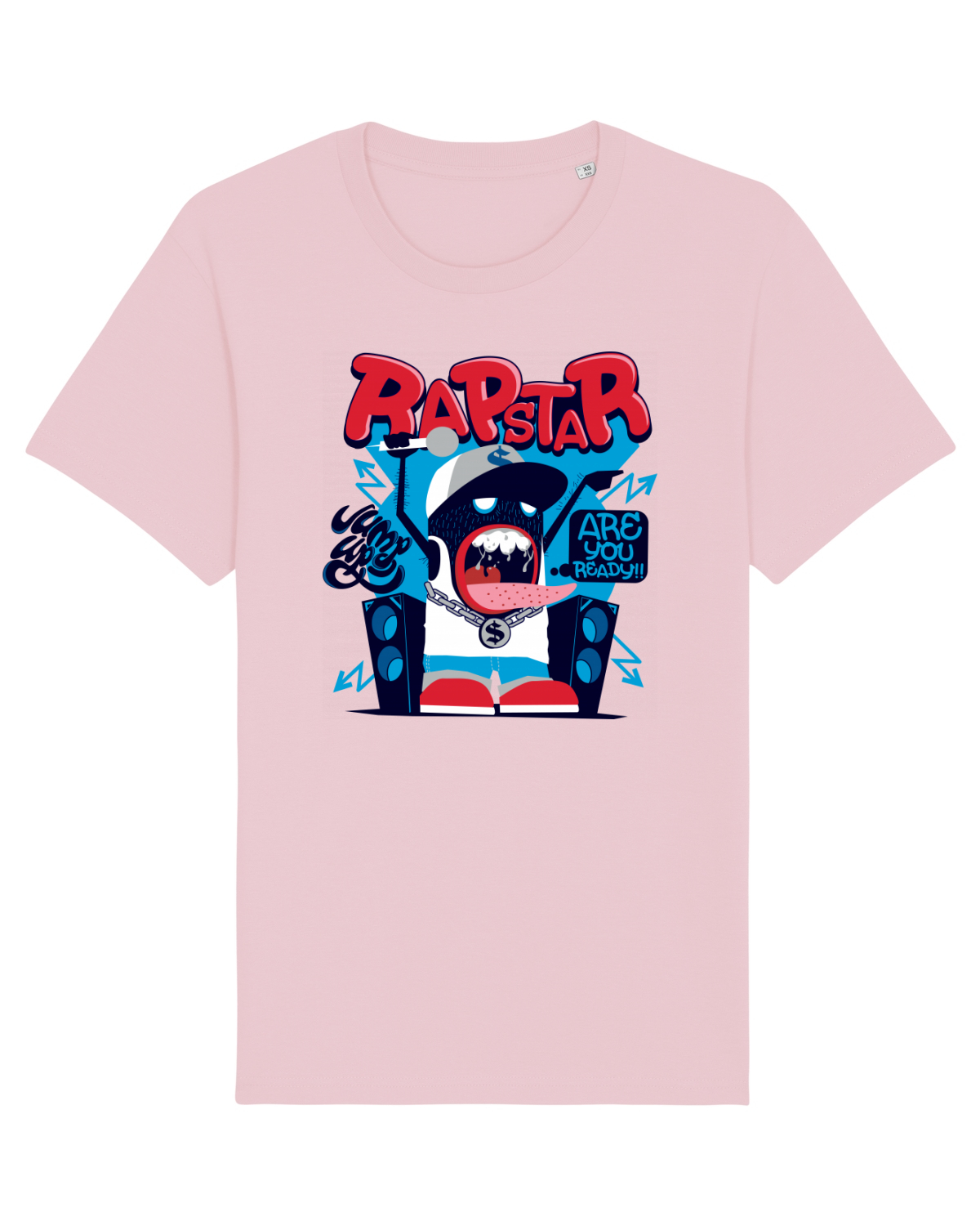 Tricou mânecă scurtă Unisex Rocker Cotton Pink