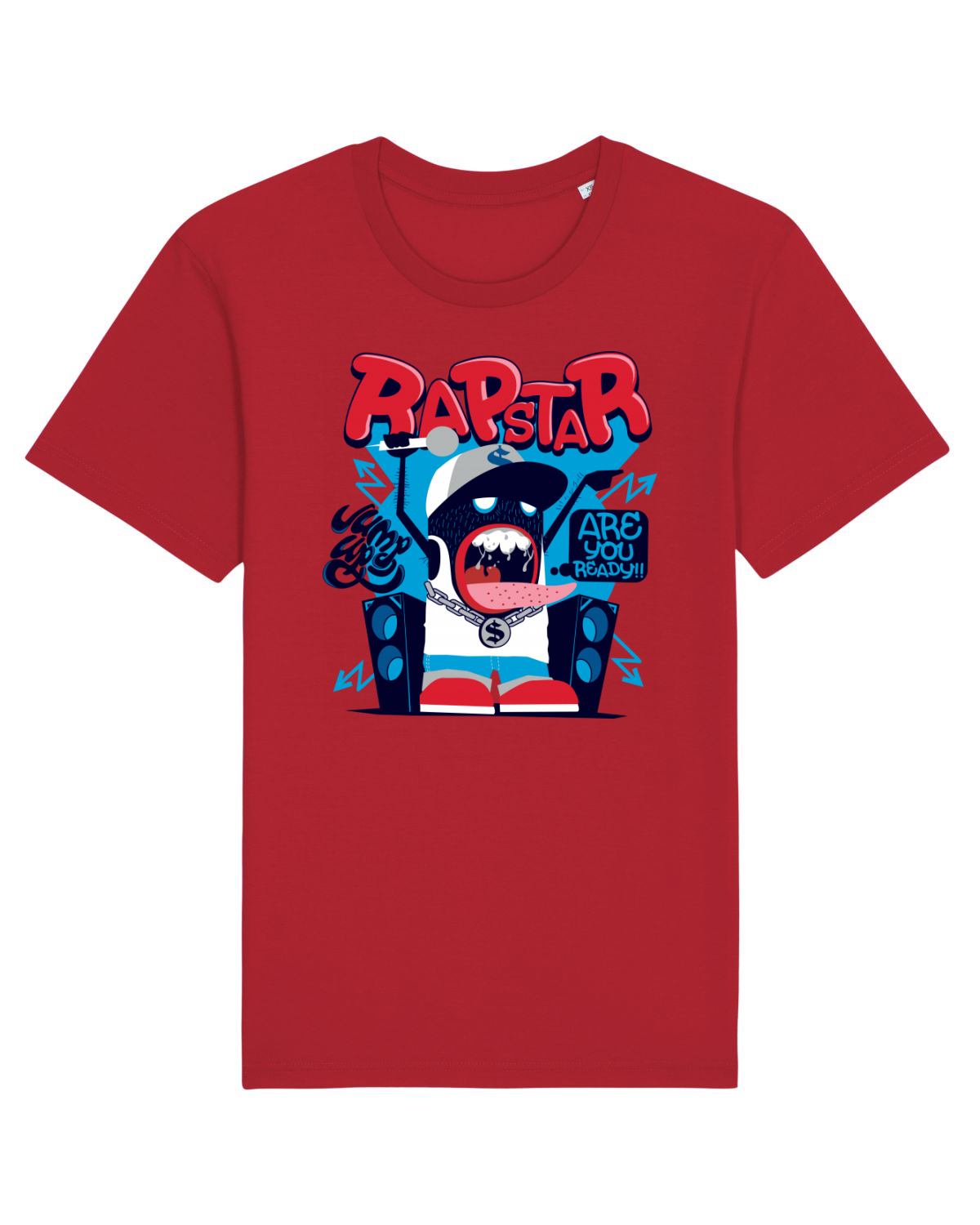 Tricou mânecă scurtă Unisex Rocker Red