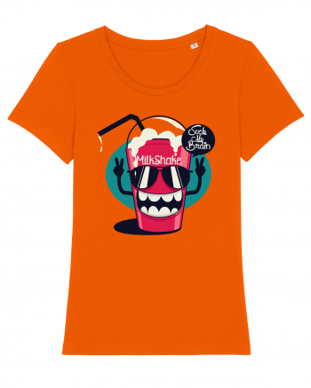 Milkshake Cartoon Bright Orange