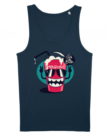 Milkshake Cartoon Navy
