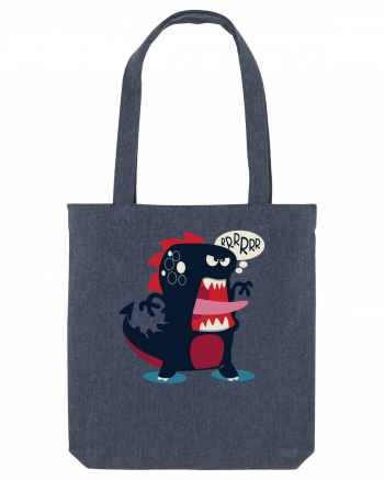 Dinosaur Cartoon Midnight Blue