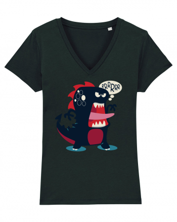 Dinosaur Cartoon Black