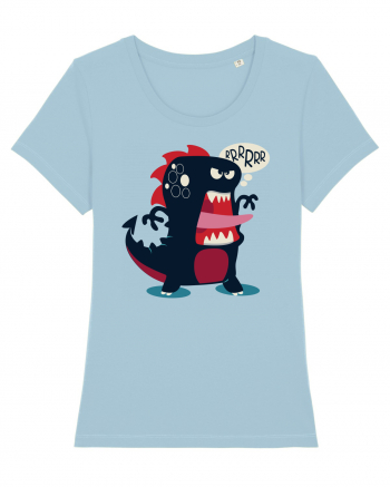 Dinosaur Cartoon Sky Blue