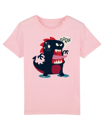 Dinosaur Cartoon Cotton Pink