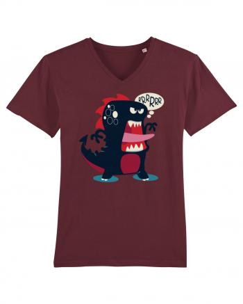 Dinosaur Cartoon Burgundy