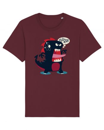 Dinosaur Cartoon Burgundy