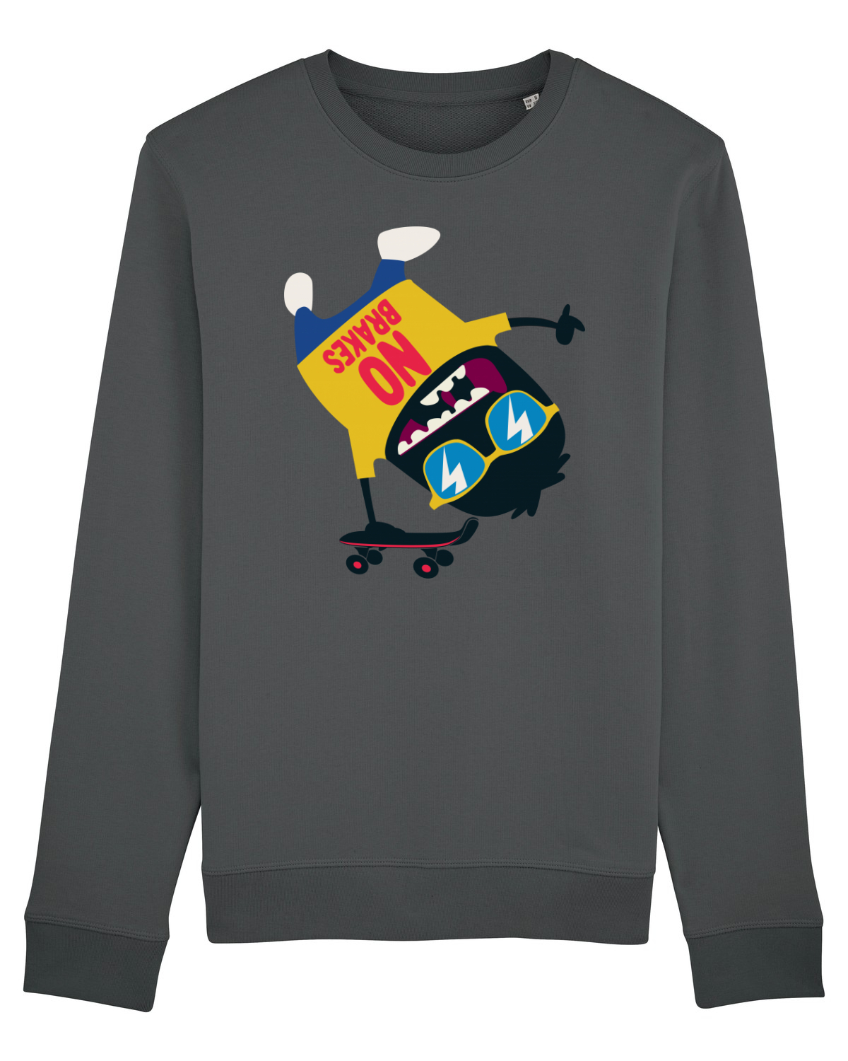 Bluză mânecă lungă Unisex Rise Anthracite