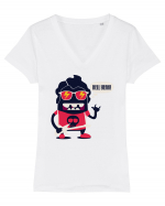 Hell Yeah Cartoon Tricou mânecă scurtă guler V Damă Evoker