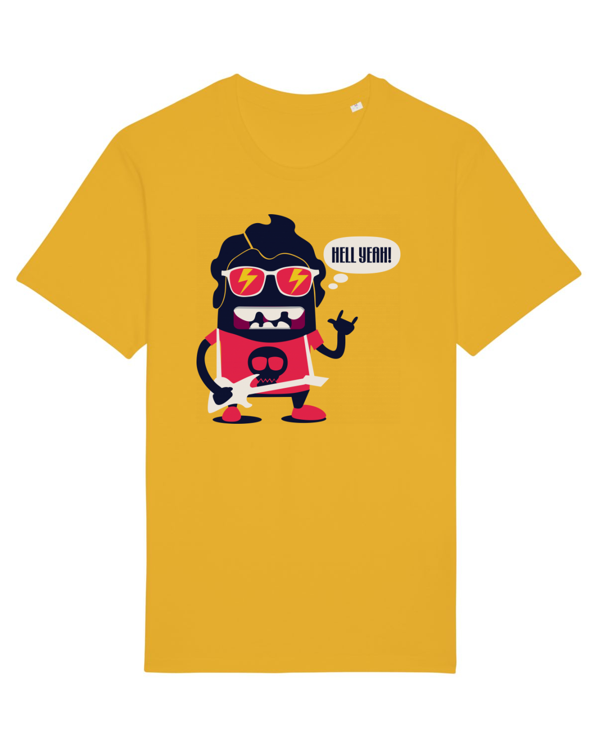 Tricou mânecă scurtă Unisex Rocker Spectra Yellow