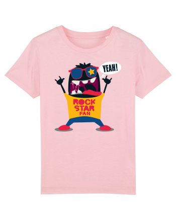 Rock Star Fan Cartoon Cotton Pink