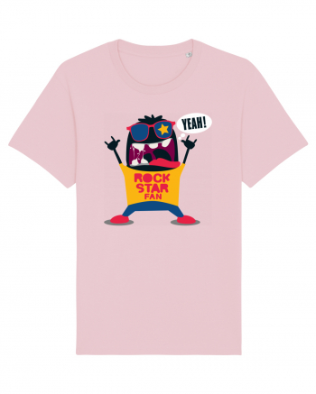 Rock Star Fan Cartoon Cotton Pink