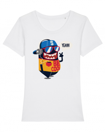 Be Cool Cartoon White