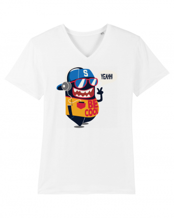 Be Cool Cartoon White