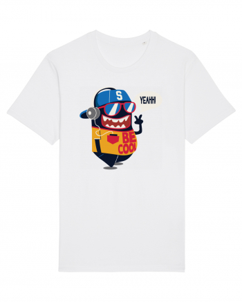 Be Cool Cartoon White