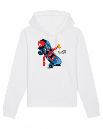 Bam Cartoon Skateboard White