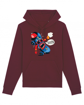 Bam Cartoon Skateboard Burgundy
