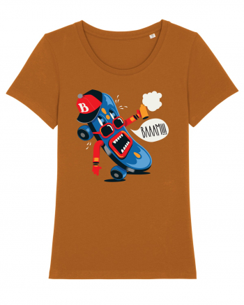 Bam Cartoon Skateboard Roasted Orange