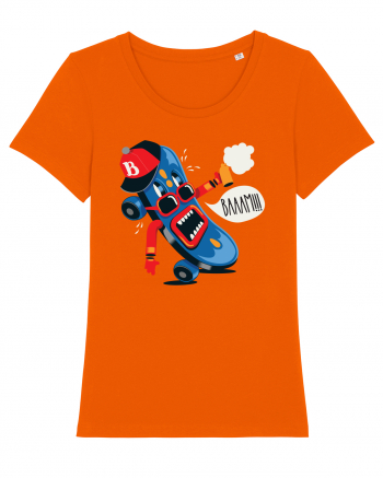 Bam Cartoon Skateboard Bright Orange