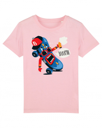 Bam Cartoon Skateboard Cotton Pink